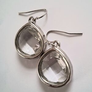 Elegant Silver Teardrop Earrings